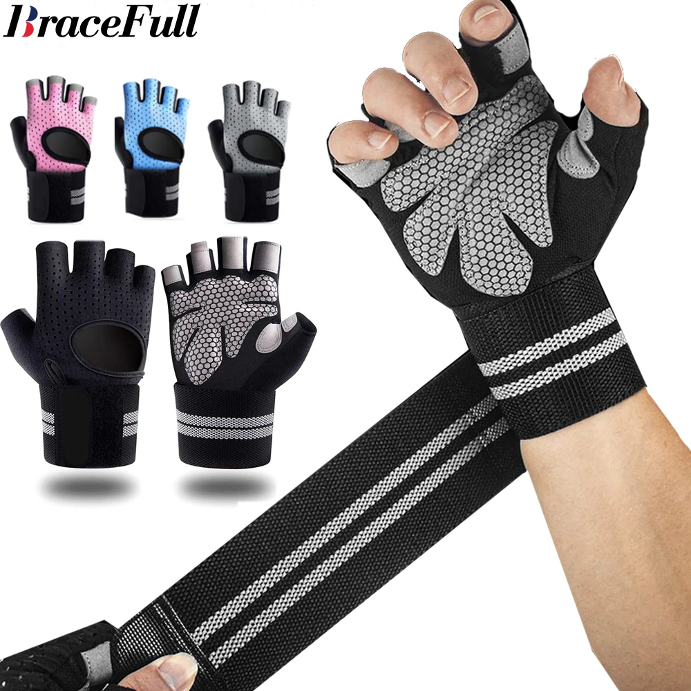 Wrist Wrap Support - 손목 랩 지지대 달린 하프 핑거