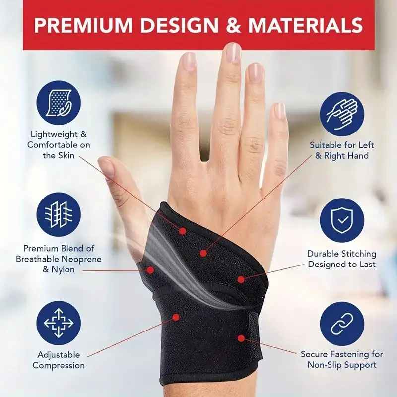 남녀공용 조절식 손목 보호대, 지지대 랩 스트랩, 핸드 - Wrist Wrap Support 리뷰 및 가격