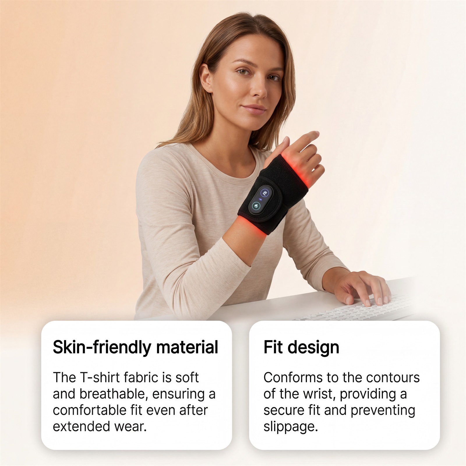 손목 보호대 가열 마사지 비즈 관절 지지대 USB 충전 - Wrist Wrap Support 리뷰 및 가격